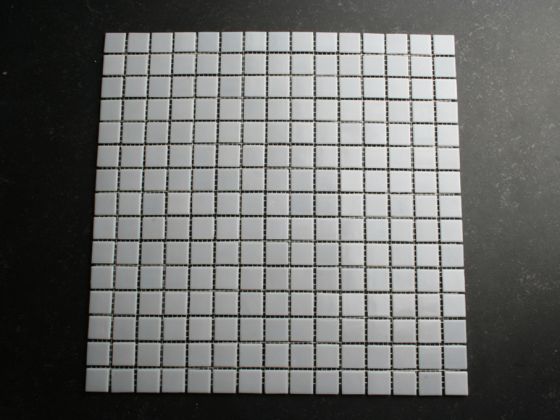 Glas Mosaikfliesen Licht grau 2 x 2 cm