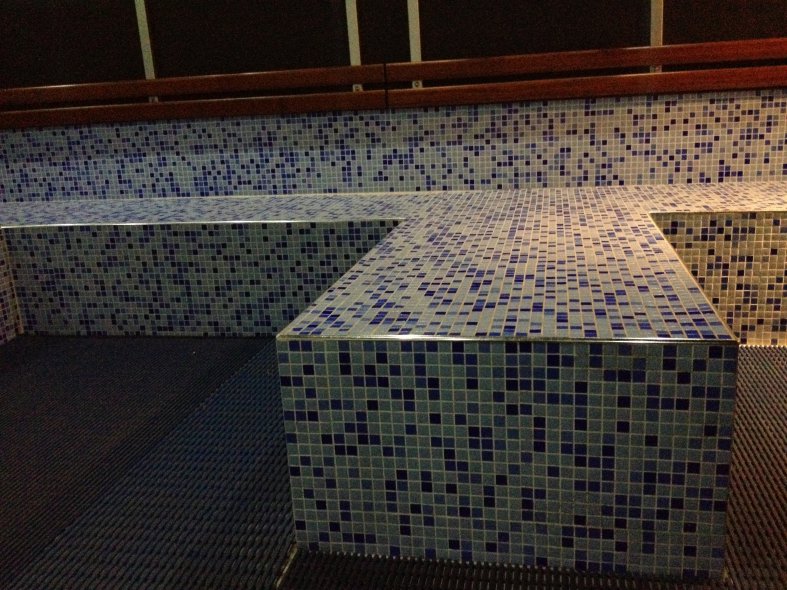 Mosaik Mix Gloss dunkelblaue Fliesen