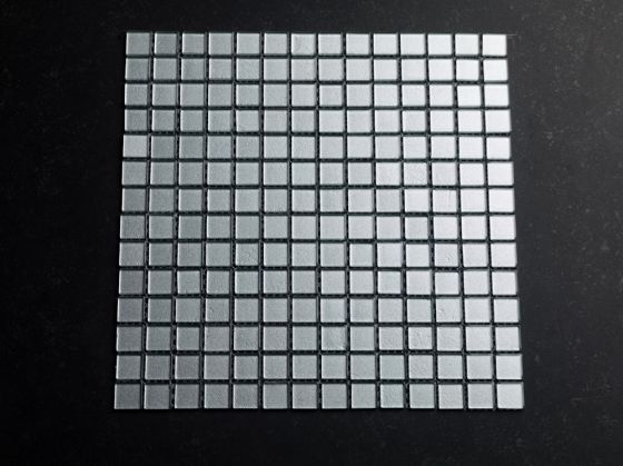 Mosaik Glas Silber 