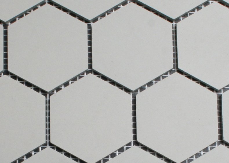 5 cm grau hexagonal Mosaik