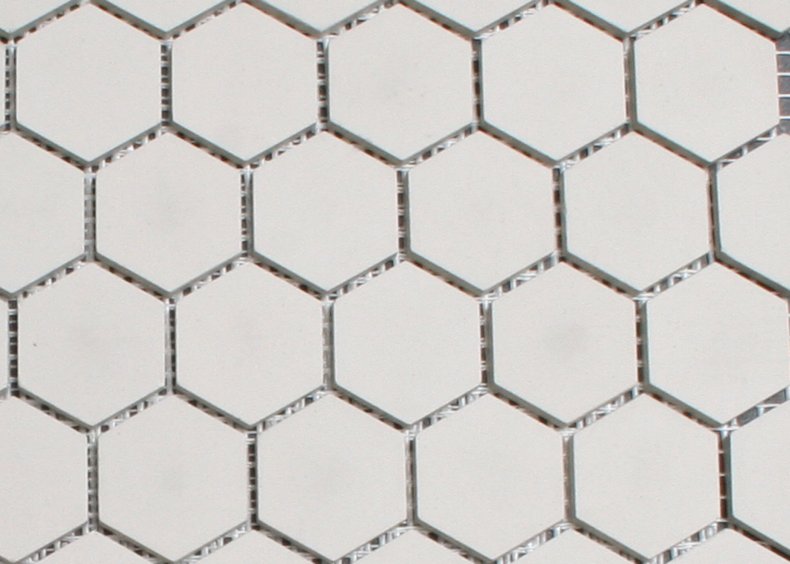 2.5cm elfenbeinfarbenen hexagonal Mosaik