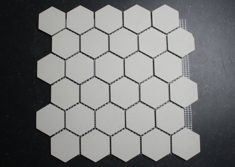 5 cm grau hexagonal Mosaik