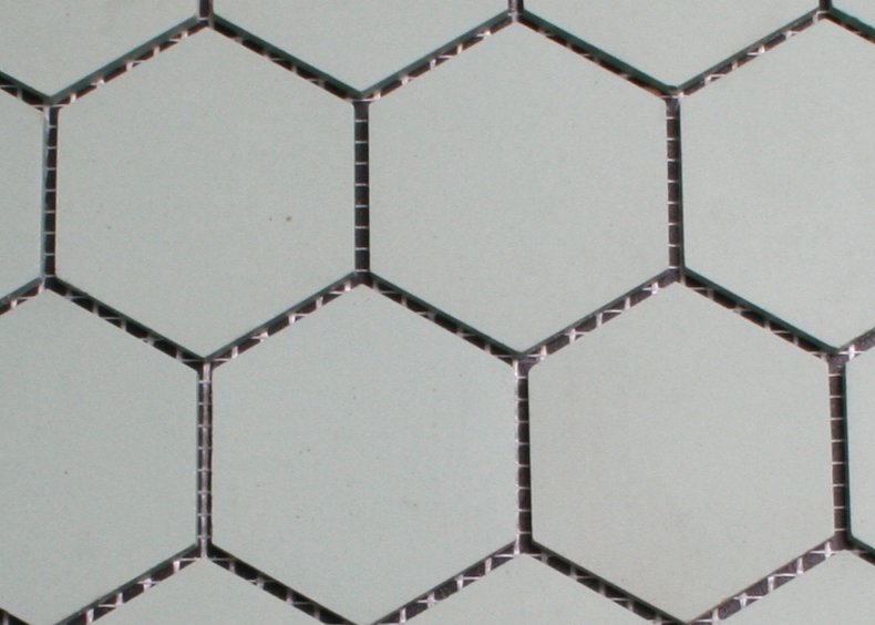 5 cm elfenbeinfarbenen hexagonal Mosaik