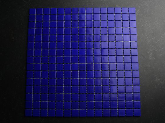 Glas-Mosaik-Fliesen tief blau 2 x 2 cm