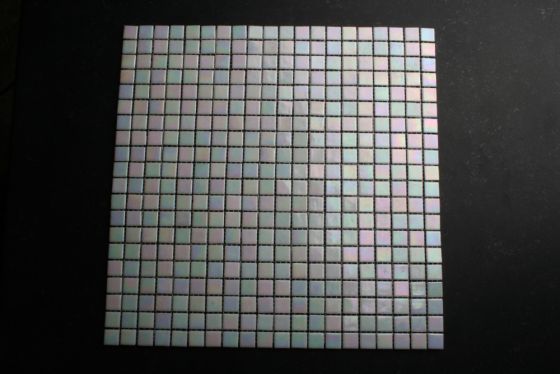 Glasmosaik Weiss 15 mm Perle