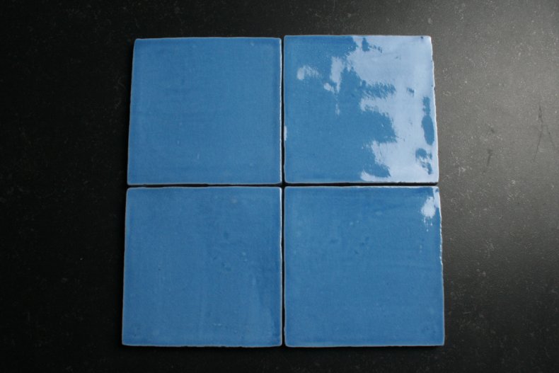 Hand-Form-Fliese Kobaltblau 13x13cm 
