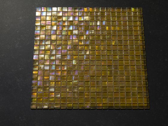 Ocean Glasmosaik Transparent Gold
