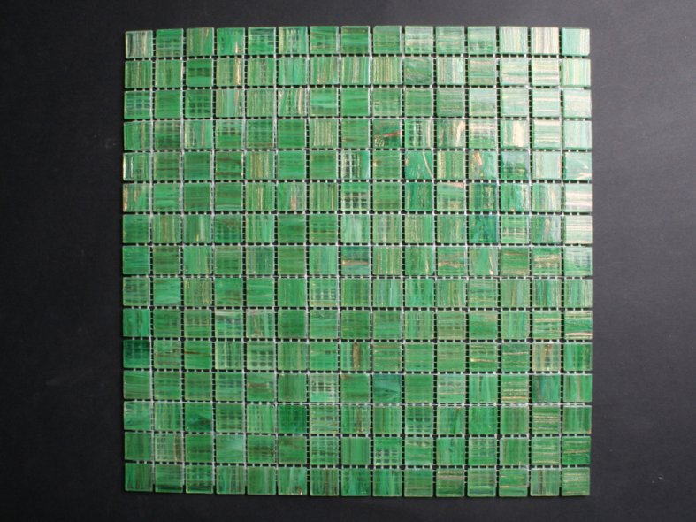 Transparente grünes Mosaik Gold