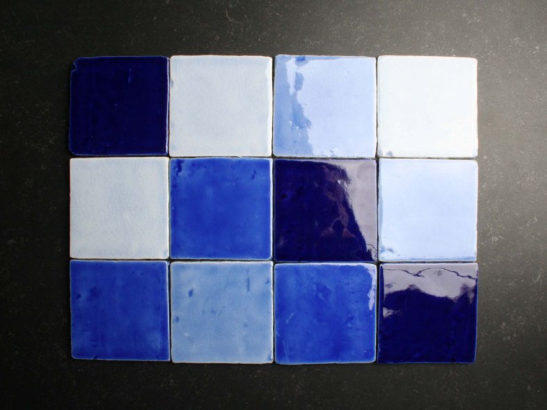 Handwerk blau mix 10 x 10 cm