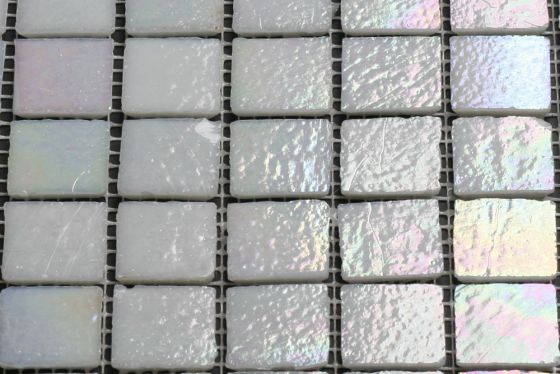 Mosaik werden weiße Perle 2, 5 x 2, 5 cm.