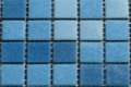 Schwimmbad Mosaik soft blau Netz