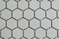 2,5 cm grau hexagonal Mosaik