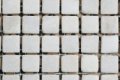 15x15 mm Wit Kristal  Natuursteen mozaiek