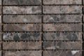 76x15 mm Emperador Dark Getrommeld mozaiek
