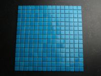 Glasmosaik blau 2 x 2 cm.