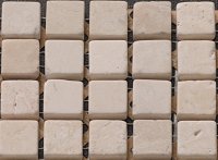 15 mm Beige Marmor Mosaik