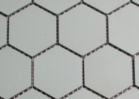 5 cm elfenbeinfarbenen hexagonal Mosaik