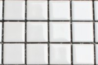 White gloss 23 x 23 mm