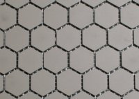 2,5 cm grau hexagonal Mosaik