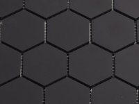 5 cm schwarz hexagonal Mosaik