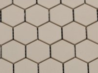 2.5cm elfenbeinfarbenen hexagonal Mosaik