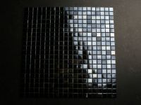 Glasmosaik schwarz 15 mm Perle