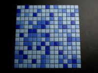 Mosaik Mix Gloss dunkelblaue Fliesen