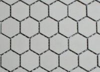 2,5 cm grau hexagonal Mosaik