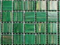 Transparente grünes Mosaik Gold 2