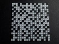 Mosaik schwarze weiße Stein mix 15 mm