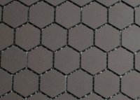 2,5 cm anthrazit hexagonal Mosaik