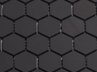 hexagonal Mosaik 2, 5 cm schwarz