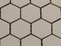 5 cm elfenbeinfarbenen hexagonal Mosaik