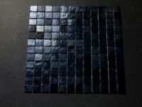 Mosaik schwarz silber Iridiserend