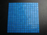 Glasmosaik blau + 2 x 2 cm Steine