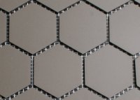 5 cm dunkel grau hexagonal Mosaik